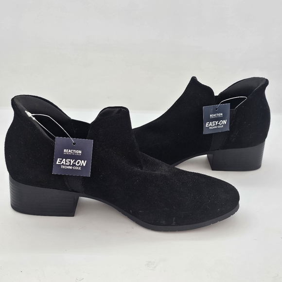 Kenneth Cole Reaction Side EZ-ON Ankle Booties Black Suede Women’s Size 9.5 - Picture 15 of 15